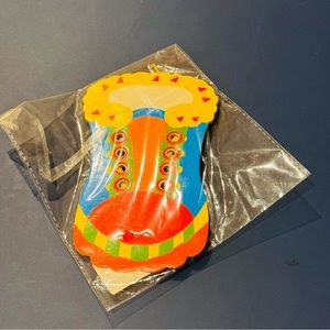 Shoe Lace Cardboard Training Toy Learn to Tie Shoelaces Preschool/Toddler New